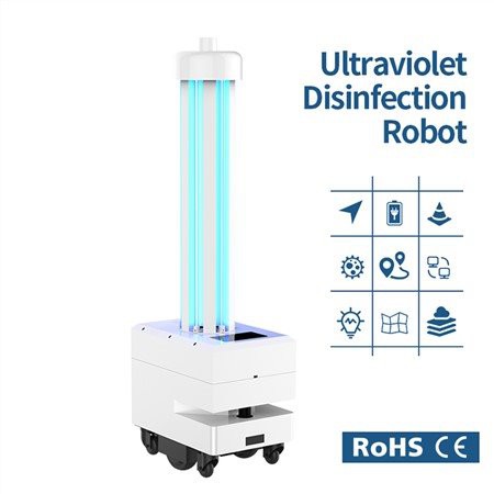 Robot de dezinfecție UVC cu ecran tactil